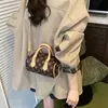 2025 Exportación Transfronteriza Bolso Boston Estampado Clásico para Mujer Simple y Elegante Bolso de Mano de Alta Gama para Viajes Diarios Bolso de Hombro
