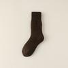 Meias de lã novas de inverno Meias de terry grossas masculinas Meias de toalha grossas Meias de comprimento médio alongadas Meias masculinas quentes com cordão