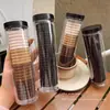 Cuerda para el Cabello Sencilla Banda para el Cabello de Niñas Coleta Alta Elástica Duradera Cuerda para el Cabello Banda para el Cabello de Adultos Cabecera de Barril