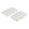 Caja de plástico transparente con 15 compartimentos, caja de almacenamiento, caja de embalaje de plástico transparente para piezas, tornillos, arte de uñas y clasificación de cuentas