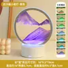Adorno Creativo de Reloj de Arena con Pintura de Arena Movediza para Sala de Estar, Mueble de TV, Aparador de Vinos, Decoración del Hogar de Lujo Ligero, Regalo para Escritorio de Oficina