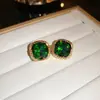 Pendientes de Borla Redonda con Circonita de Aguja Plateada Estilo Nuevo Retro Elegantes Versátiles Pendientes de Lujo Ligero de Gama Alta para Mujer