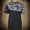 Camiseta Casual de Manga Corta de Moda Transfronteriza 2025 Estampado Digital 3D Camuflaje Genial Atuendo de Pareja Camiseta de Cuello Redondo para Hombre y Mujer
