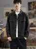Jaqueta casual masculina pesada estilo retrô americano 2026 nova primavera solta versátil jaqueta jeans de trabalho