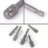 Adaptador de Enchufe Hexagonal a Cuadrado Barra de Conexión para Llave de Impacto Conexión de Cabezal Cuadrado Varilla de Conversión Conector para Taladro Eléctrico