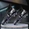 Nuevos zapatos de fútbol AG de tacos largos y para césped artificial transfronterizos para hombres, mujeres y niños, zapatos deportivos de alta gama para césped artificial al por mayor