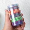 Paquete de 10 Anillos para el Cabello de Nylon de Color Grueso y Audaz Sin Costuras para Niña Anillo de Toalla de Color Caramelo Cuerda para el Cabello Banda de Goma Accesorios para la Cabeza