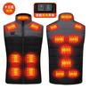 Chaleco Calefactable para Otoño e Invierno, Engrosado para Abrigo, Calefacción Multizona, Unisex, Doble Control, 91-17 Zonas, Casual y Versátil