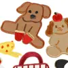 Ventas Directas de Fábrica Parche Bordado Autoadhesivo de Animales de Dibujos Animados Perro Accesorios Accesorios para Ropa Maletas Parches de Tela
