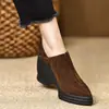 26 Zapatos de Mujer Nuevos de Estilo Británico para Primavera y Otoño, Puntiagudos, Cómodos, de Corte Profundo, Tacón de Cuña Ligero y Versátil, Tacones Altos para Mujeres Bajitas