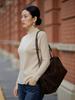 Suéter Ai Island Fine de Lana 100% para Mujer, Calibre 18, Sin Costuras, Cuello Medio Alto, Ajuste Delgado, Jersey de Punto para Principios de Otoño, Camiseta Base