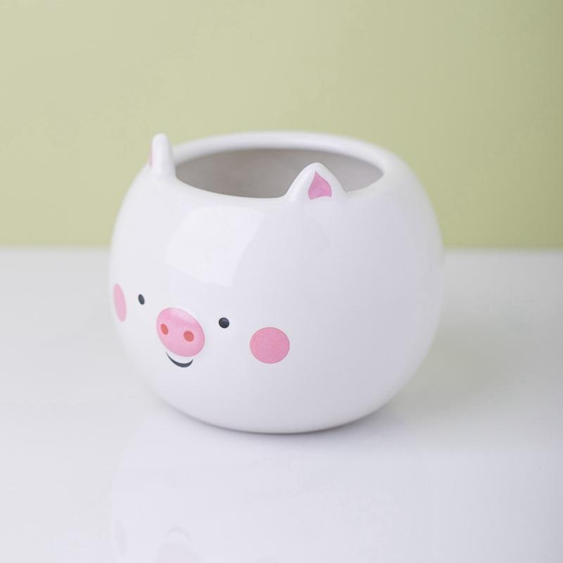 AN017 Ceramic animal cute pot3