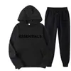 Nuevo conjunto de sudadera con capucha estilo americano con estampado de letras, casual y versátil, marca de moda, sudadera y pantalones de chándal holgados, unisex