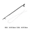 Aguja de Gancho de Tres Vías para Abalorios de Acero Inoxidable, Accesorios de Aguja para Enhebrar Hilo de Acero, Herramientas de Abalorios DIY Hechas a Mano al por Mayor