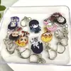 Cazador de demonios: Llavero Acrílico Kimetsu No Yaiba Dibujo Animado Merchandising de Anime Tanjiro Colgante de Apoyo para Fans de Alto Valor Accesorio Creativo