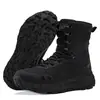 Botas táticas, botas de combate marrons para atividades ao ar livre, botas de treinamento militar, botas táticas pretas masculinas, botas deserto, botas de couro, botas de caminhada com sola de borracha