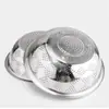 Colador para Lavar Arroz de Acero Inoxidable, Tazón Engrosado No Magnético para Lavar Arroz, Colador de Arroz con Fugas para Moxibustión, Tazón de Drenaje Multiusos para Cocina