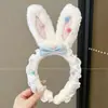 Diadema Divertida de Dibujos Animados Otoño/Invierno 2026 Nuevo Estilo Coreano Pinza para el Cabello Calavera Alta para Lavarse la Cara Maquillaje Diadema de Felpa Accesorios para el Cabello de Mujer