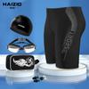 Roupa de banho masculina maiô L-5XL plus size secagem rápida bermuda de cinco pontos touca de natação óculos de natação maiô equipamento de natação masculino atacado