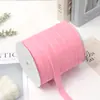 Cinta de Terciopelo de una Cara de 1.5 cm/2 cm/2.5 cm con Superficie de Terciopelo para Lazos Hechos a Mano de Bricolaje y Cintas de Año Nuevo