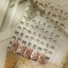 Pegatinas de papel con forma de hormiga YITU, línea de arco, para uñas, con adhesivo en blanco y negro, sencillas pegatinas decorativas para uñas YT488