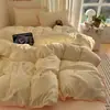 Estilo Ins Classe A Grau Materno e Infantil Conjunto de Quatro Peças Capa de Edredom de Algodão Puro Lençol de Cama Capa de Edredom Conjunto de Três Peças para Dormitório Roupa de Cama