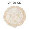 Individual de mesa Shengte pvc dorado estilo navideño oro y plata individual de mesa aislante lujo ligero avanzado comida occidental al por mayor
