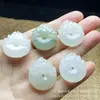 Colgante de Joyería para Orejas de Jade Verde Natural de Tianshan de Xinjiang, Colgante de Jade Lindo con Forma de Gato para Niñas, En Stock
