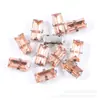 Rhinestone Rectangular de Doble Oreja de Cuatro Agujeros Cosido a Mano con Rhinestone de Cuatro Garras Rhinestone DIY Ropa Zapatos y Sombreros Vestido de Novia Accesorios de Joyería con Garras Materiales