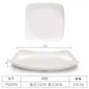 Louça de Melamina Prato Restaurante Restaurante de Fast Food Prato Branco Prato de Jantar Imitação de Porcelana Prato para Peixe Prato de Plástico Suprimentos para Restaurante Travessa