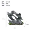 Acuario paisajismo decoración de rocalla artificial con plantas acuáticas, piedra de dragón verde simulada gris, adornos de cueva escondite, juego completo