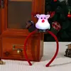 Diadema con Diseño de Papá Noel Luminoso, Decoración Navideña Regalo, Diadema Brillante