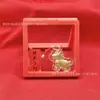 2026 Año del Caballo Estilo Caliente Caballo del Zodiaco Dibujo Animado Creativo Enriquecerse Collar Colgante de Cuerda Roja Regalo de Año Nuevo