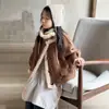 Ropa de Abrigo Enteriza de Piel para Niñas Otoño e Invierno Nuevo Retro Maillard Lana de Cordero Ropa de Abrigo de Piel para Bebés Niños Niñas