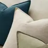 26 Amazon Funda de Cojín Estilo Bohemio Algodón Lavado Lino Borde Ancho Color Sólido Funda de Cojín Decorativo para Sala de Estar Sofá Dormitorio