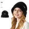 Sombrero de pescador de invierno para mujer, resistente al viento, cálido, con costuras gruesas y protección para las orejas, de punto, informal, de lana