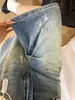 Shorts Vaqueros de Cinco Puntos con Salpicaduras Estilo Retro Americano para Mujer Verano 2026 Nuevos de Cintura Alta Holgados de Pierna Ancha
