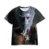 Amazon Comercio Exterior Transfronterizo Nuevo Camiseta Casual Holgada de Manga Corta Impresión Digital 3D Black Myth Wukong para Hombre