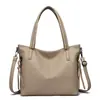 Bolsa de Mão de Luxo para Mãe de Meia-Idade Grande Capacidade Bolsa Feminina 2026 Nova Couro Macio Bolsa de Ombro Transversal Retrô