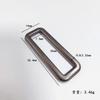 Hebilla de boca de aleación de zinc, botón metálico rectangular, accesorios para equipaje, hebilla de bobina de dos posiciones, anillo cuadrado sólido sin costuras
