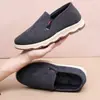 Otoño/Invierno Rebaja Caliente Zapatos de Tela Old Beijing para Hombre Cómodos Transpirables Suela Suave Primavera/Verano Antideslizantes Ligeros Zapatos para Padre de Edad Media/Mayor