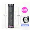 Padrão de Fibra de Carbono 12,5 cm Prolongada Buraco Único/Duplo Haste Quente para Passar a Ferro 24V Máquina de Cachear Cabelo com Buraco Único Haste Digital Universal