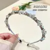 Diadema de Cristal y Diamante de Lujo Ligero Dongdaemun Coreano Diadema Hecha a Mano para Mujer Horquilla de Hada con Pedrería Accesorio para el Cabello