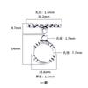 Plata esterlina S925 plata tailandesa envejecida torcida de tres hilos broche OT collar pulsera cadena de perlas hebilla de conexión accesorios de plata