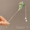 Horquilla de Flor con Borla para Mujer, Nuevo Estilo Chino, Horquilla de Estilo Antiguo de Nicho de Alta Gama, Accesorio para el Cabello para Hanfu y Qipao
