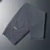 Pantalones Casuales Ajustados de Seda de Hielo de Alta Gama para Hombre, Verano 2026, Delgados, Transpirables, de Negocios, Rectos, Cortos, Modernos