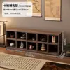 Estante de Almacenamiento para Juego de Té Pequeño de Escritorio Estilo Chino Mesa de Té Decoración de Sala de Té Rejilla de Exhibición