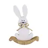 Venta al por mayor del fabricante Decoración de Pascua Conejito Lindo Artesanías de Madera Adornos Tablero de Densidad Contrachapado de Madera Adornos