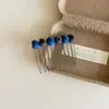 Pasador de Frijol Flockeado Estilo Coreano Peine Invertido en Forma de Corazón Versátil Pinza para el Cabello Pasador de Flequillo de Gama Alta Herramienta de Peinado