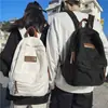 Mochila Estudiante Universitaria Femenina Estudiante de Preparatoria Mochila de Lona Estudiante de Secundaria Estudiante Mochila de Gran Capacidad Bolsa de Viaje Transfronteriza
